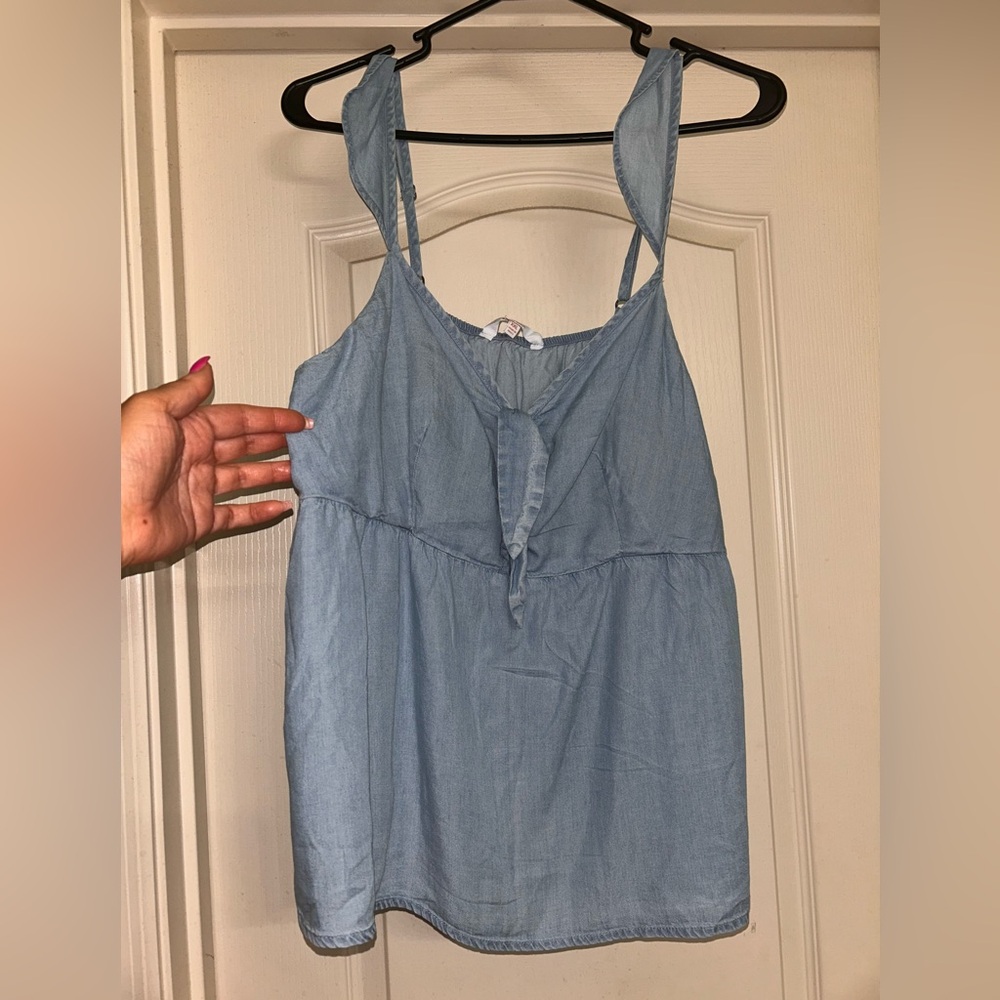 Candie’s Women's Blue Sleeveless Top